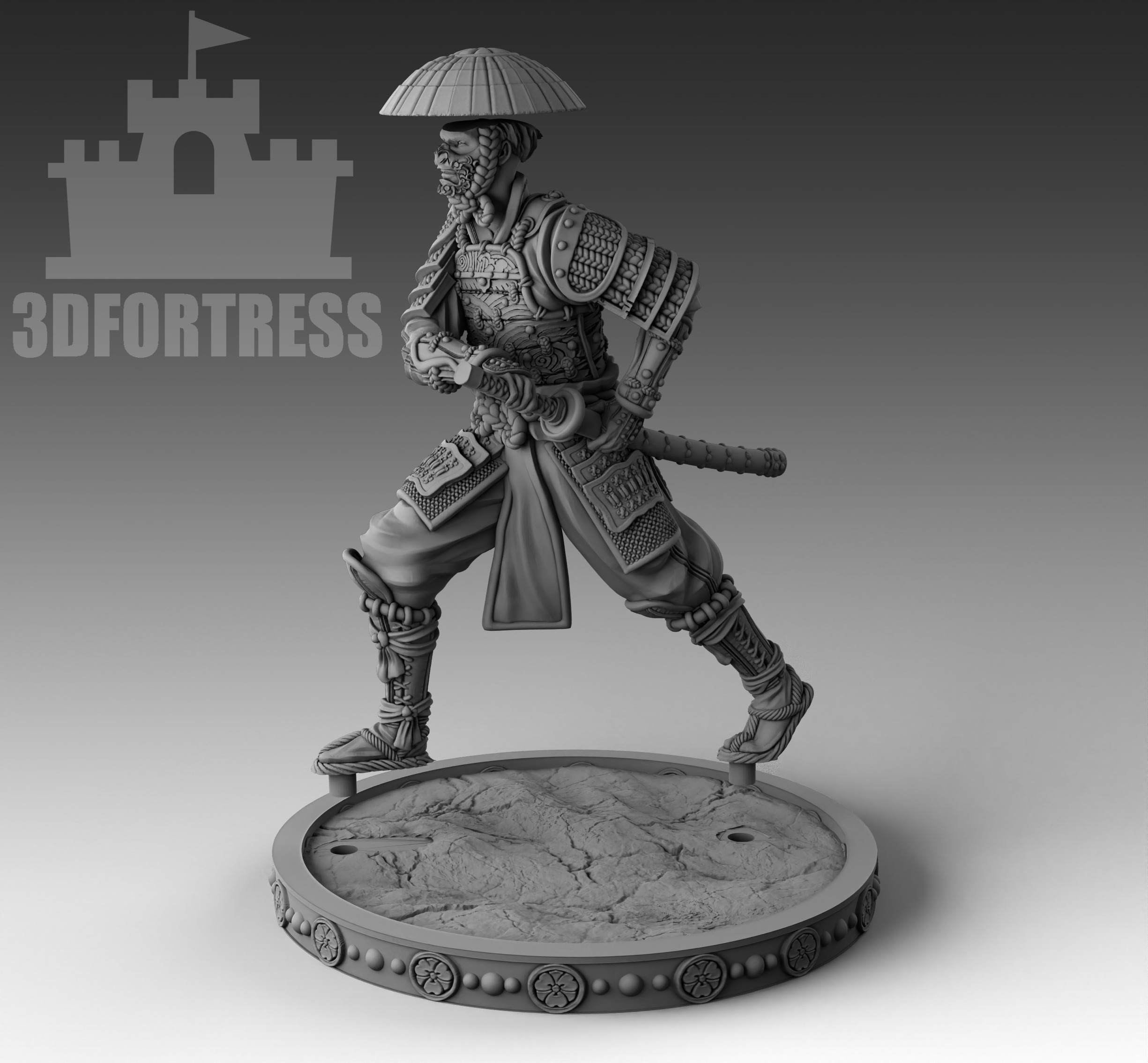 SamuraiInHat 3D print model_3