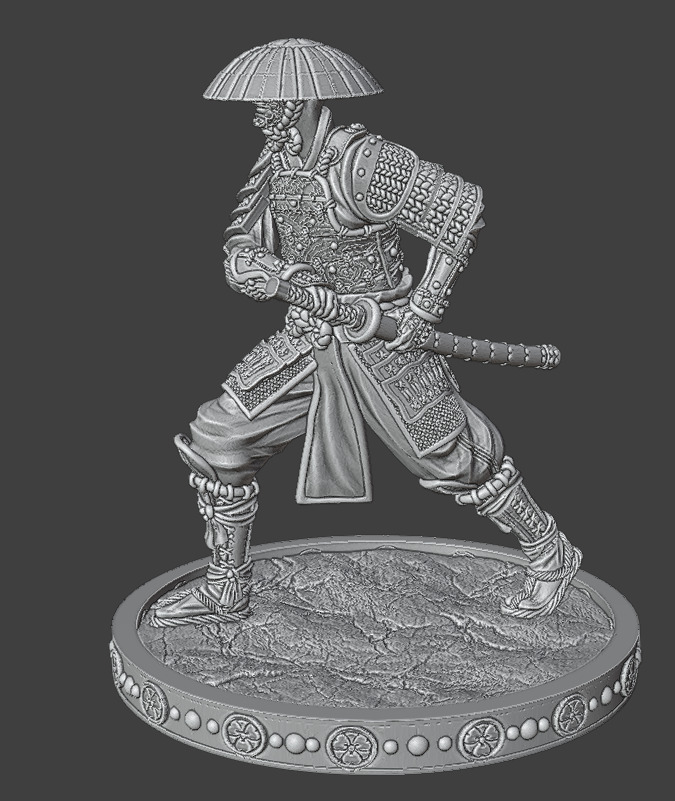 SamuraiInHat 3D print model_13