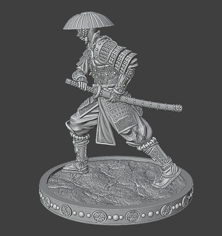 SamuraiInHat 3D print model_11