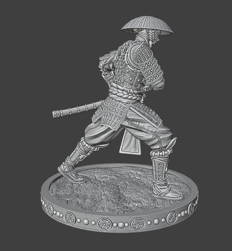 SamuraiInHat 3D print model_9