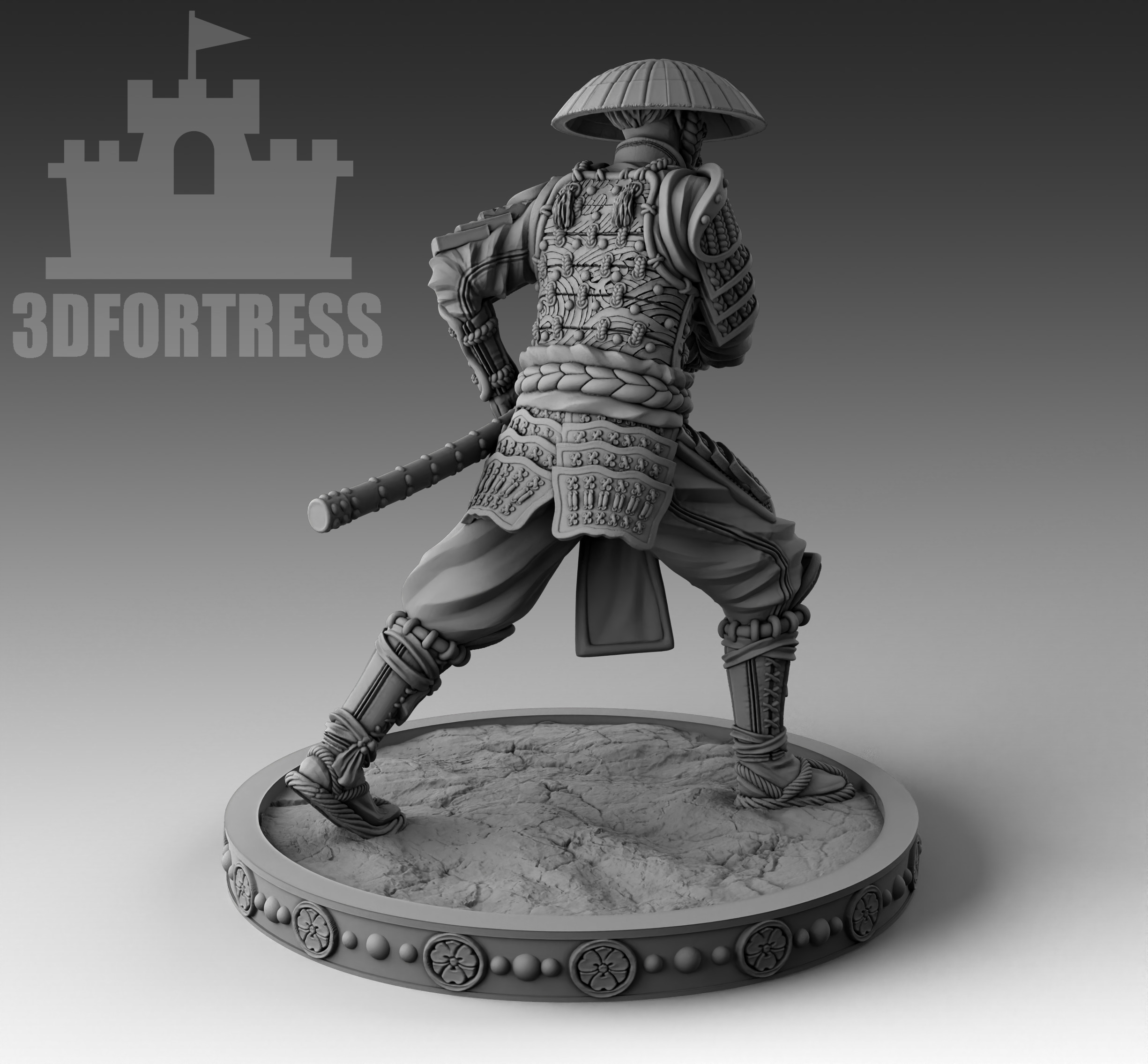 SamuraiInHat 3D print model_2