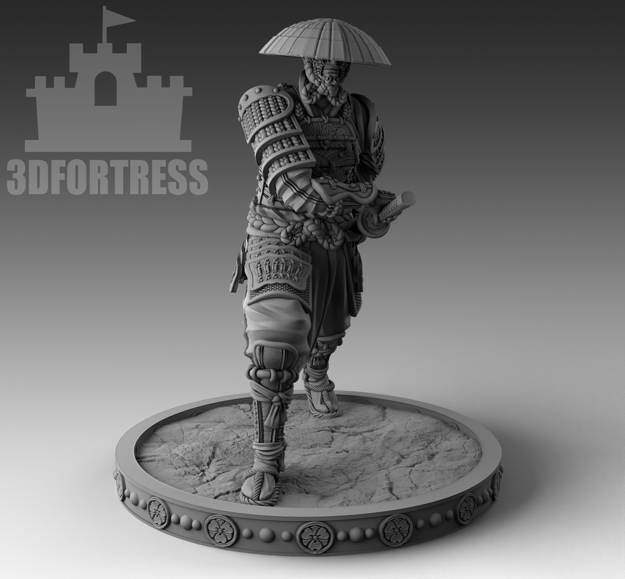 SamuraiInHat 3D print model_1
