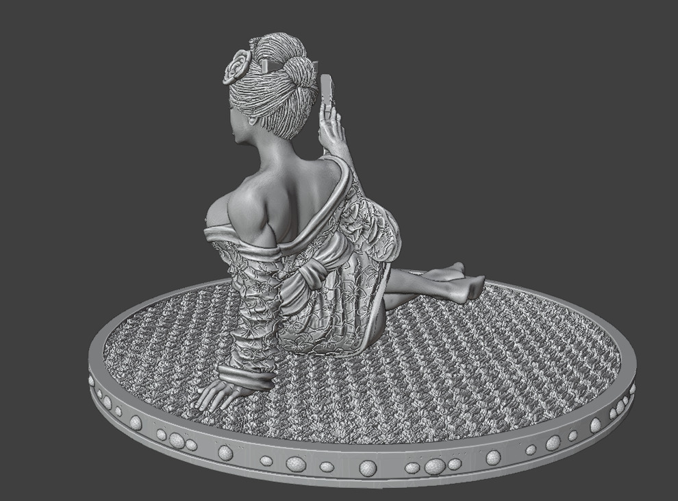 Oiran 3D print model_14