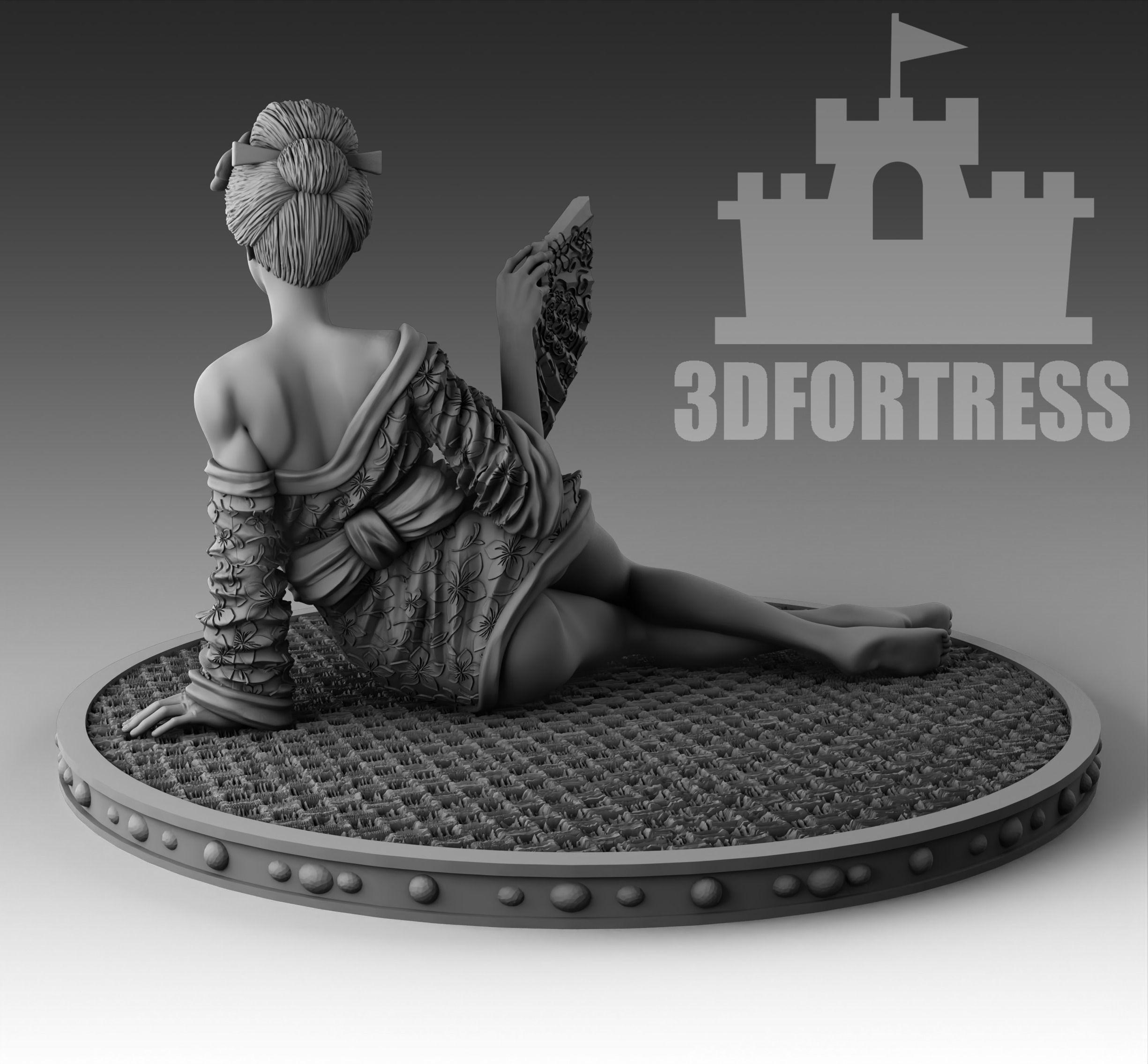 Oiran 3D print model_2