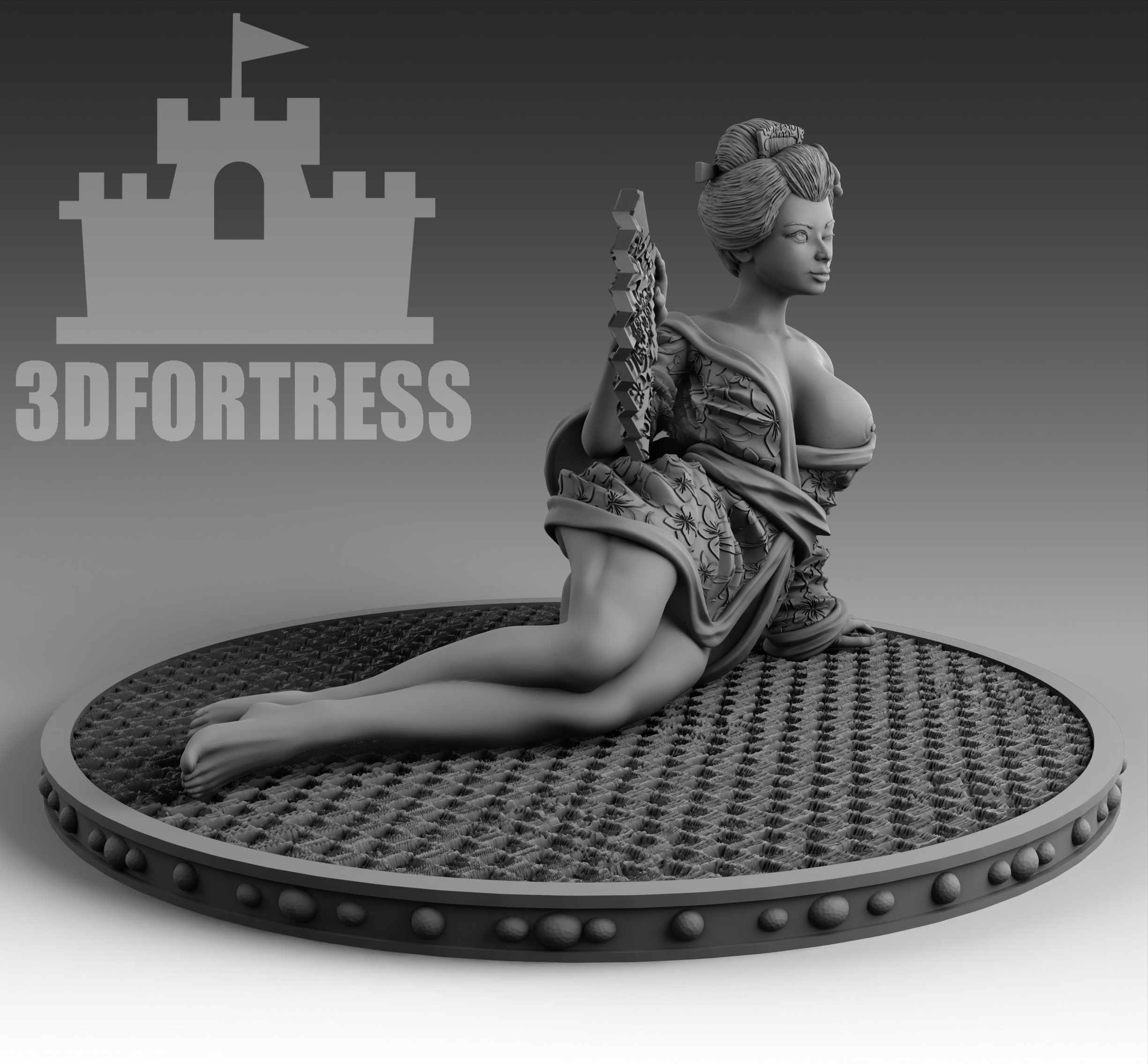 Oiran 3D print model_1