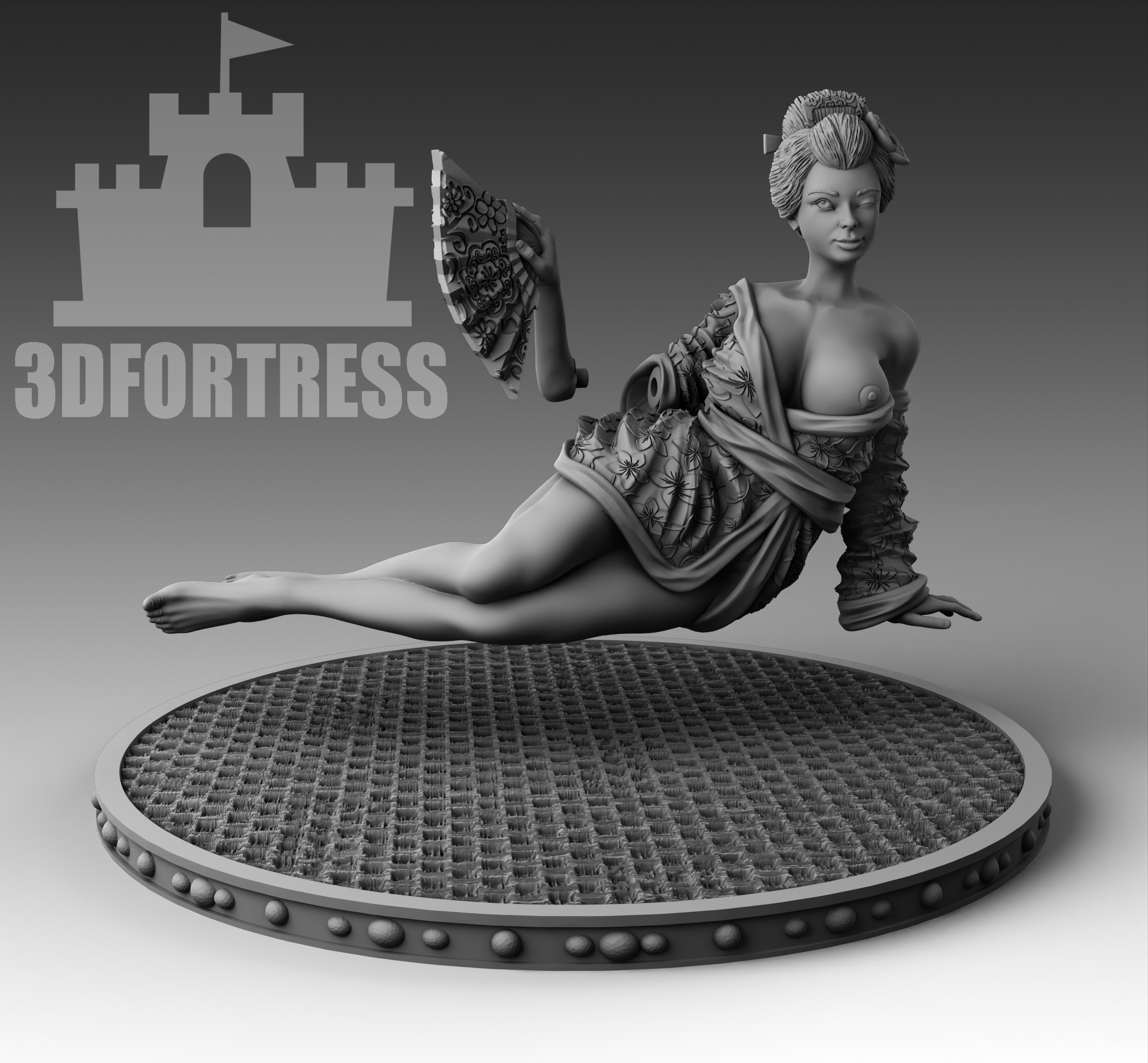 Oiran 3D print model_3