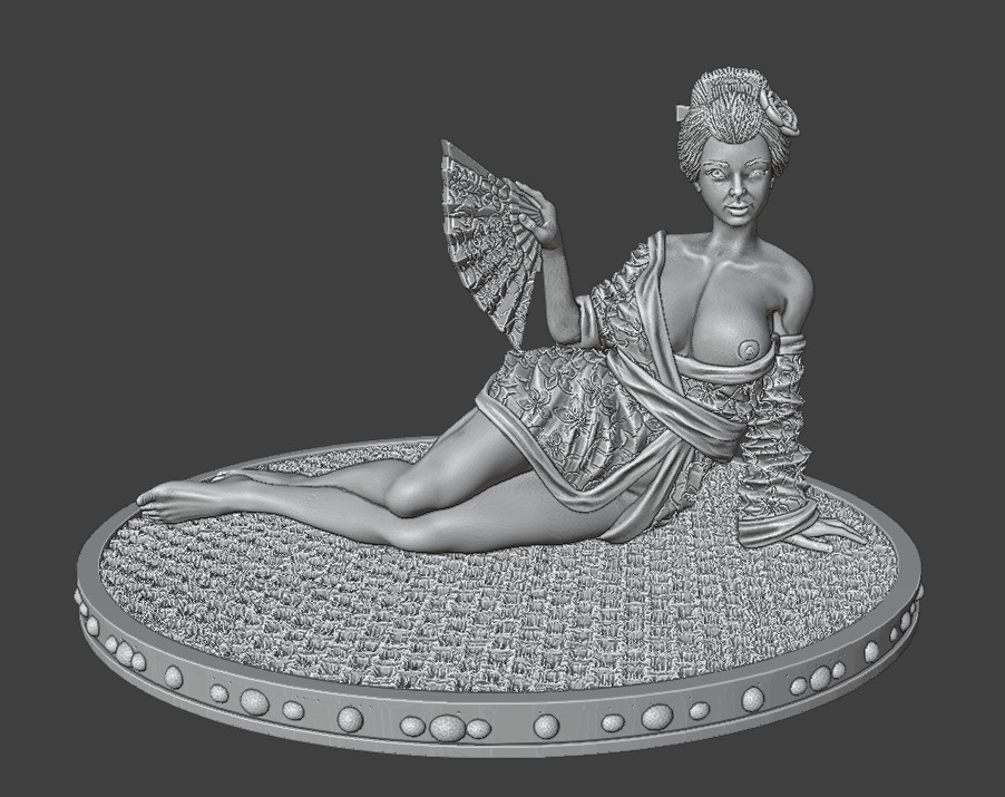 Oiran 3D print model_4
