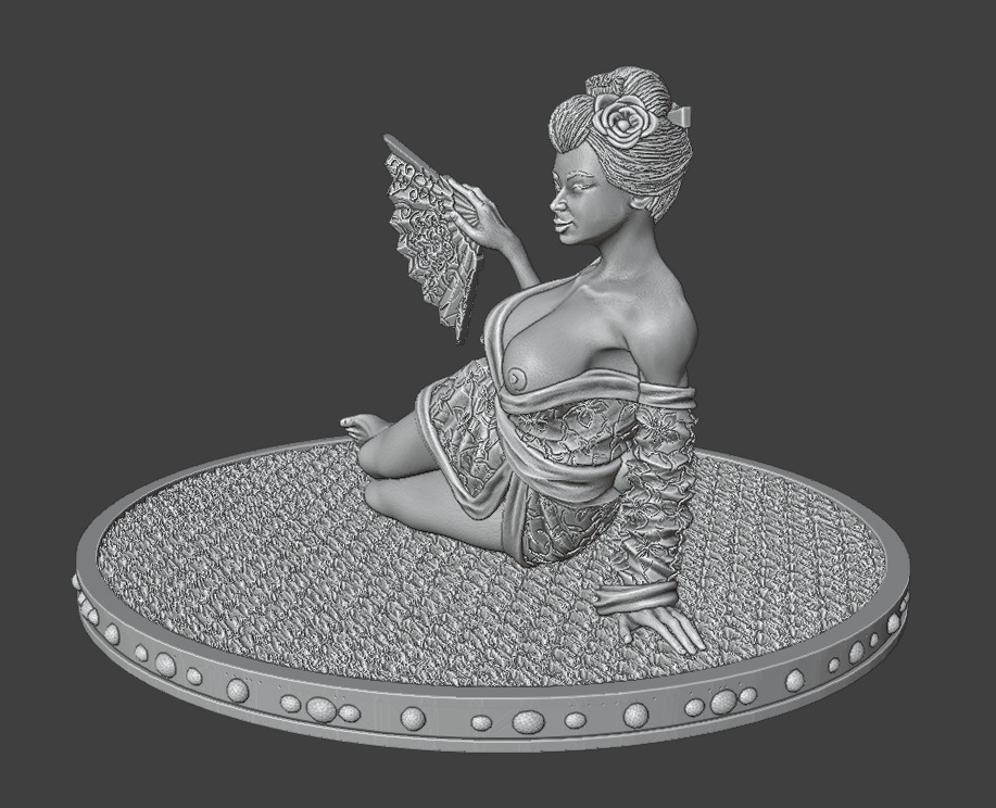 Oiran 3D print model_15