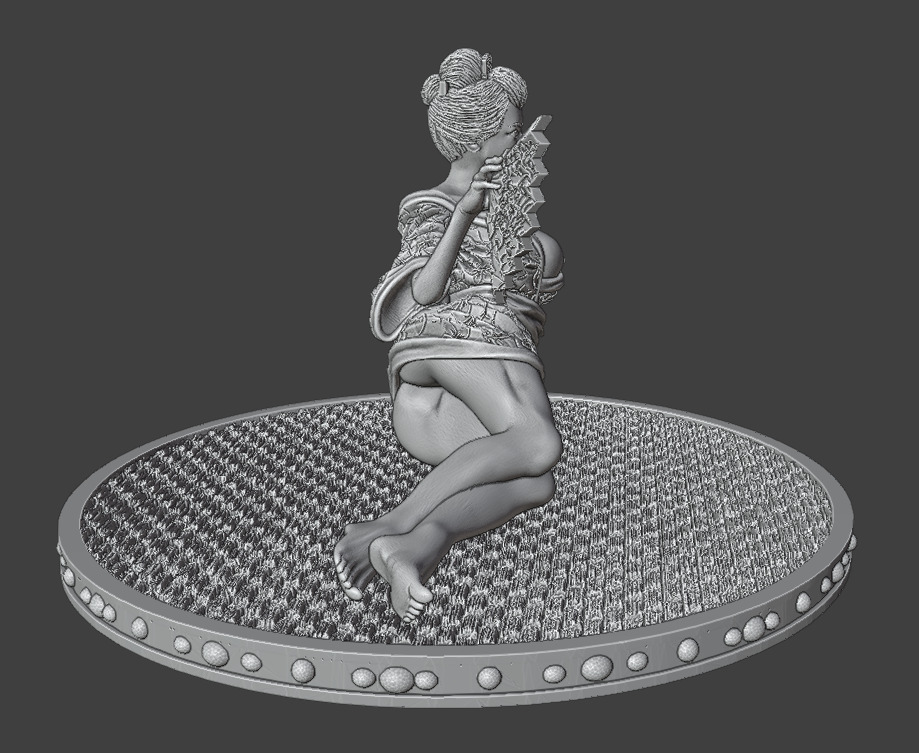 Oiran 3D print model_7