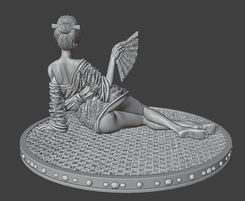 Oiran 3D print model_12