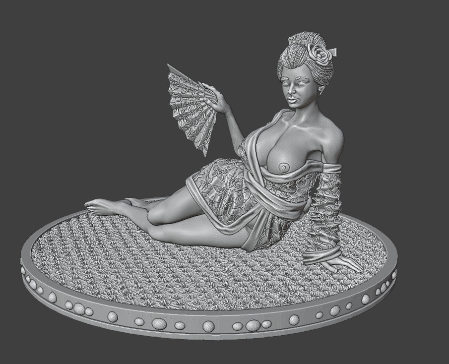 Oiran 3D print model_13
