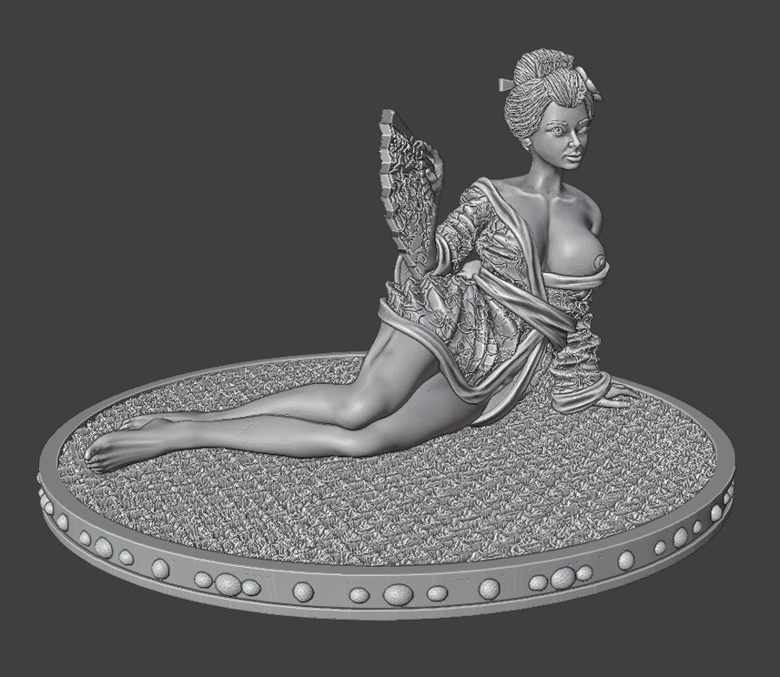 Oiran 3D print model_11