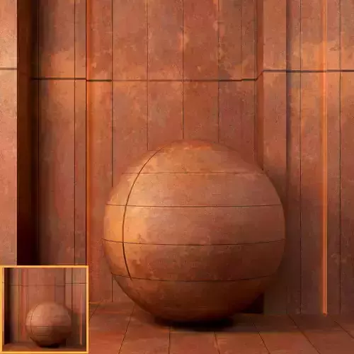 4K Corten Steel Panel Textures - Premium - 2 Patterns - Rust 