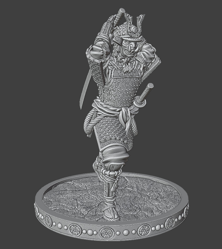 AttackedSamurai 3D print model_13
