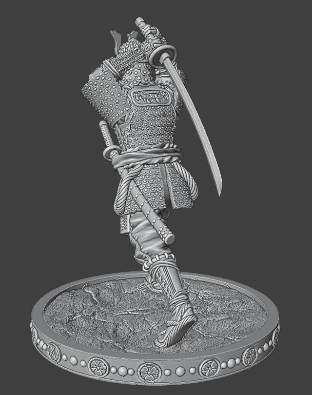 AttackedSamurai 3D print model_14