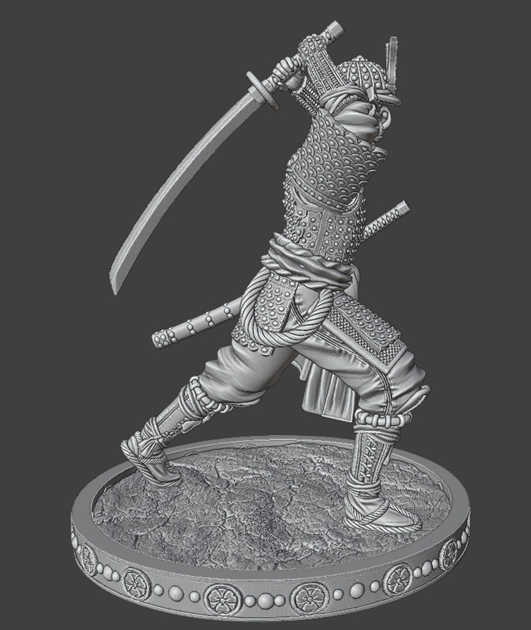 AttackedSamurai 3D print model_15