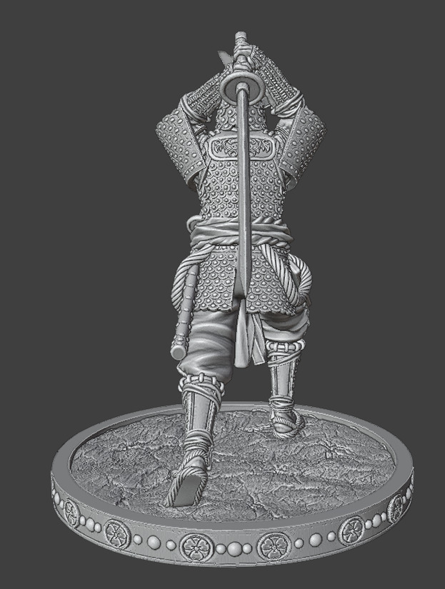 AttackedSamurai 3D print model_12