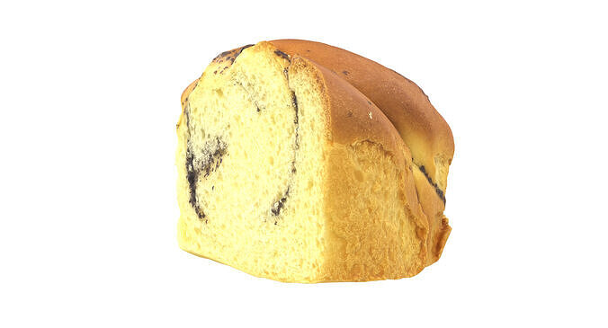 Sweet Bun Piece 3D model 6