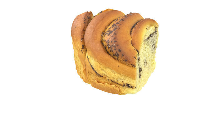 Sweet Bun Piece 3D model 3