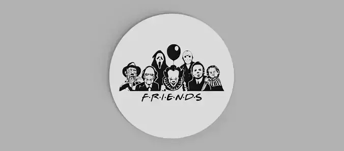 Friends Halloween Coasters