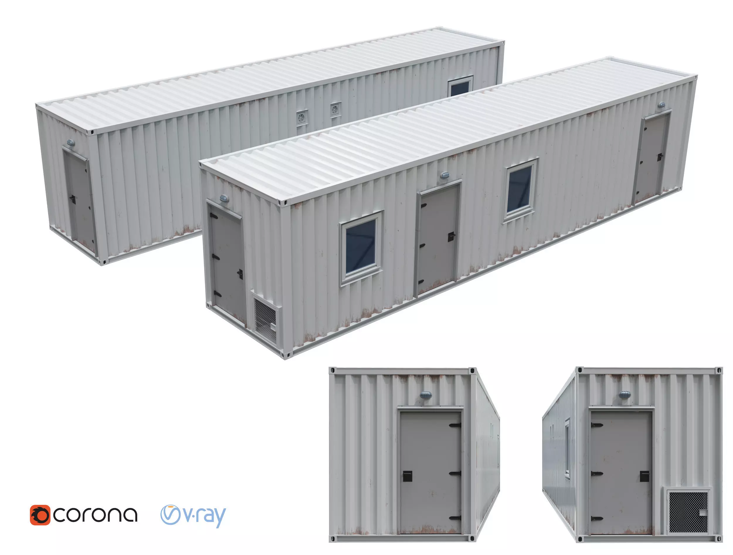 shipping Container Module 3D model_0