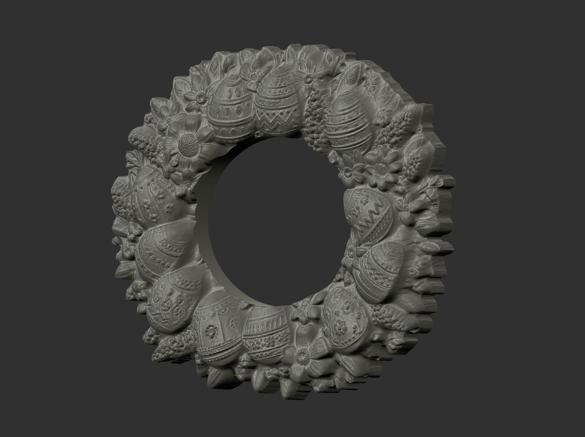 Easter eggs walldecor  3D print model_19