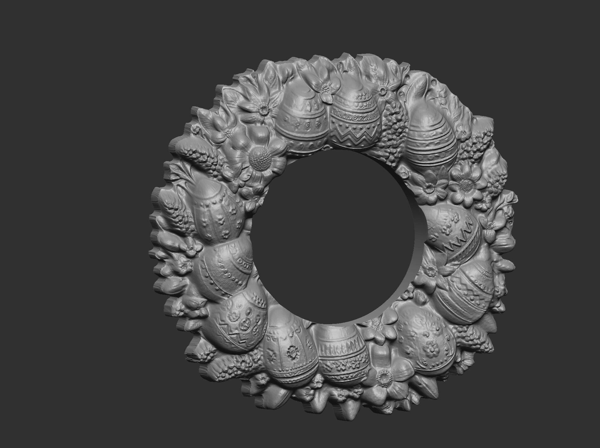 Easter eggs walldecor  3D print model_12