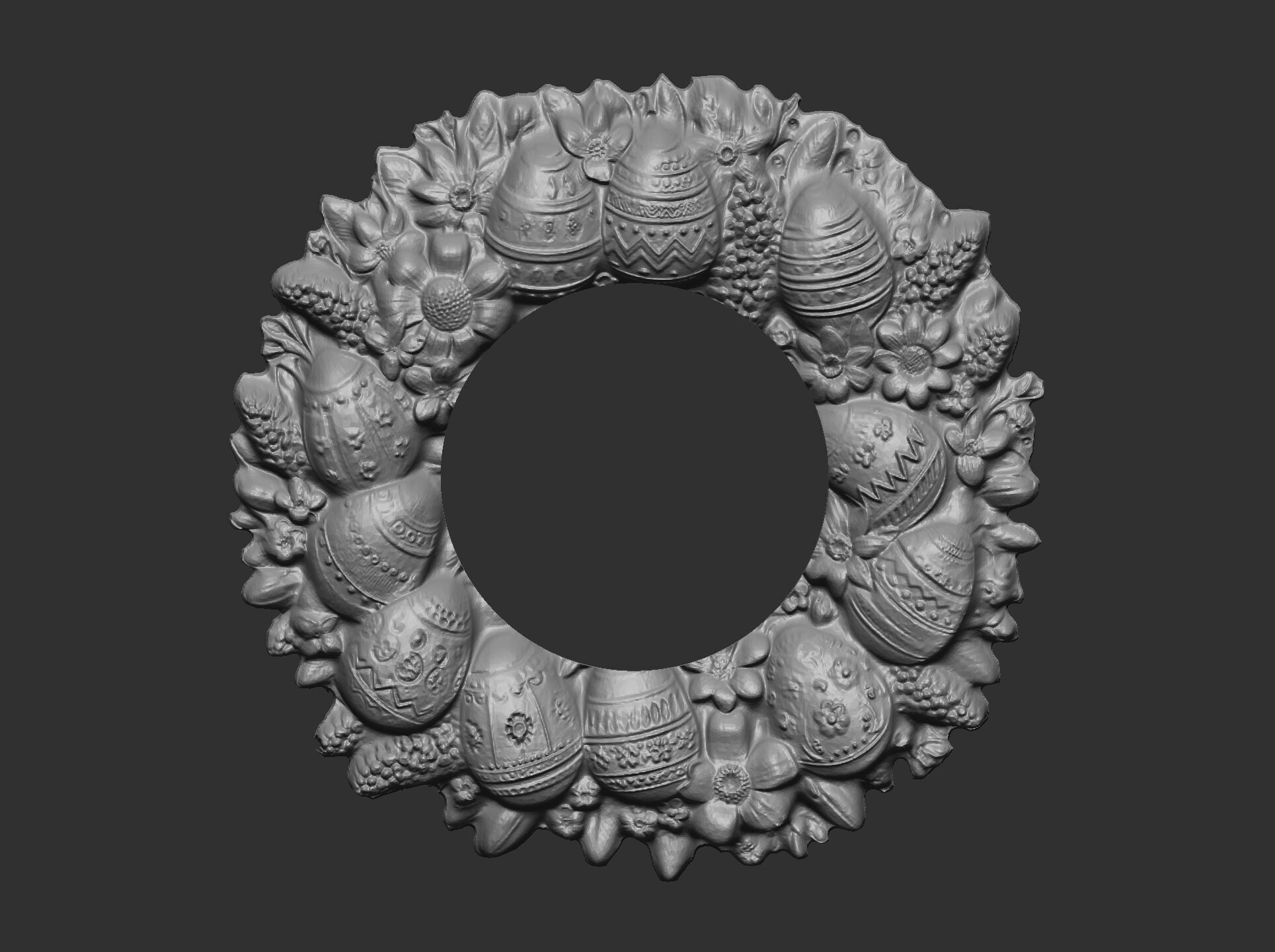 Easter eggs walldecor  3D print model_14