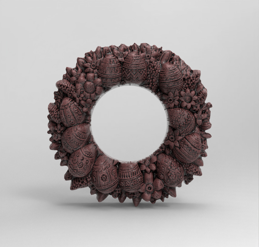 Easter eggs walldecor  3D print model_2