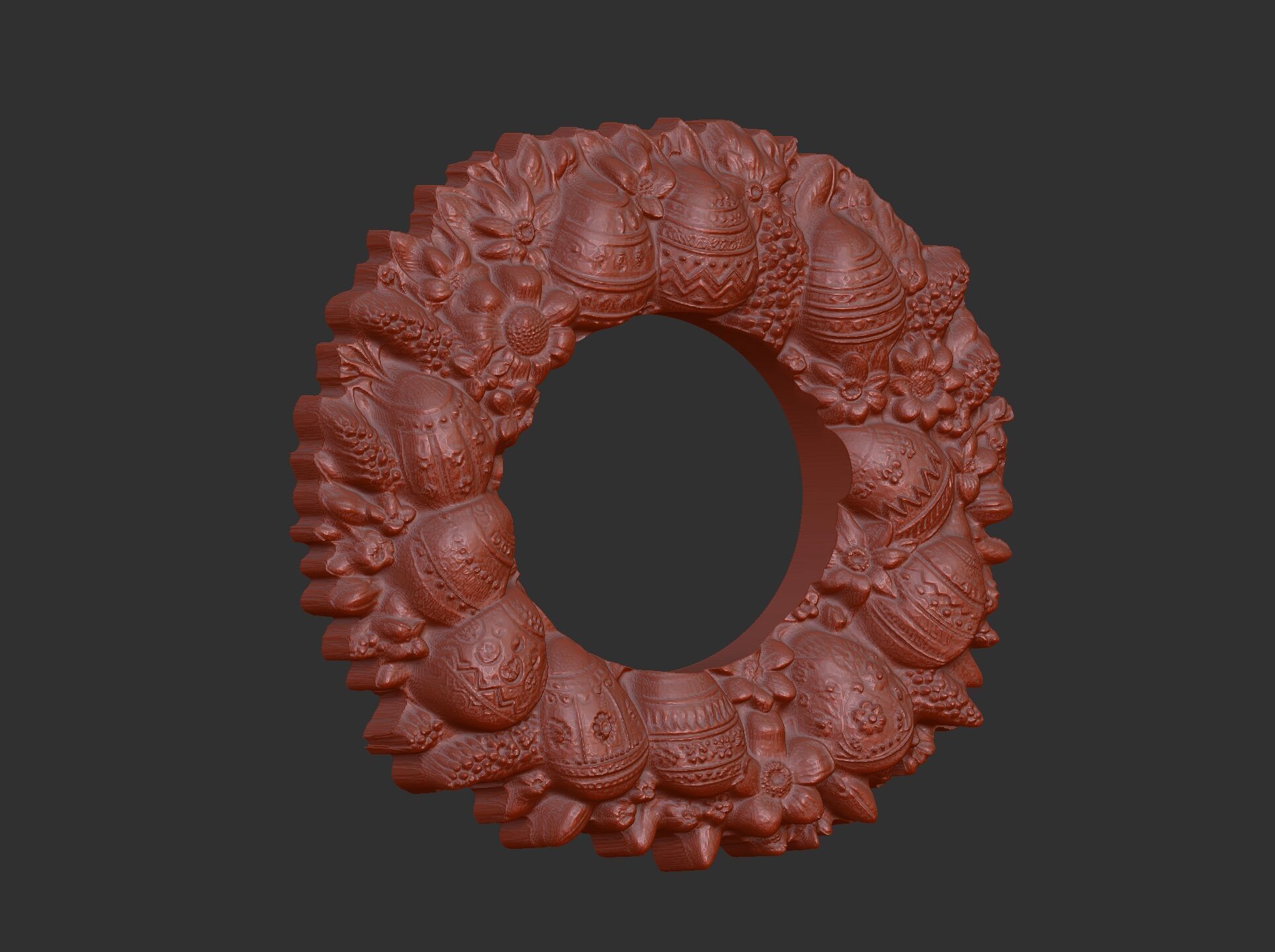 Easter eggs walldecor  3D print model_8