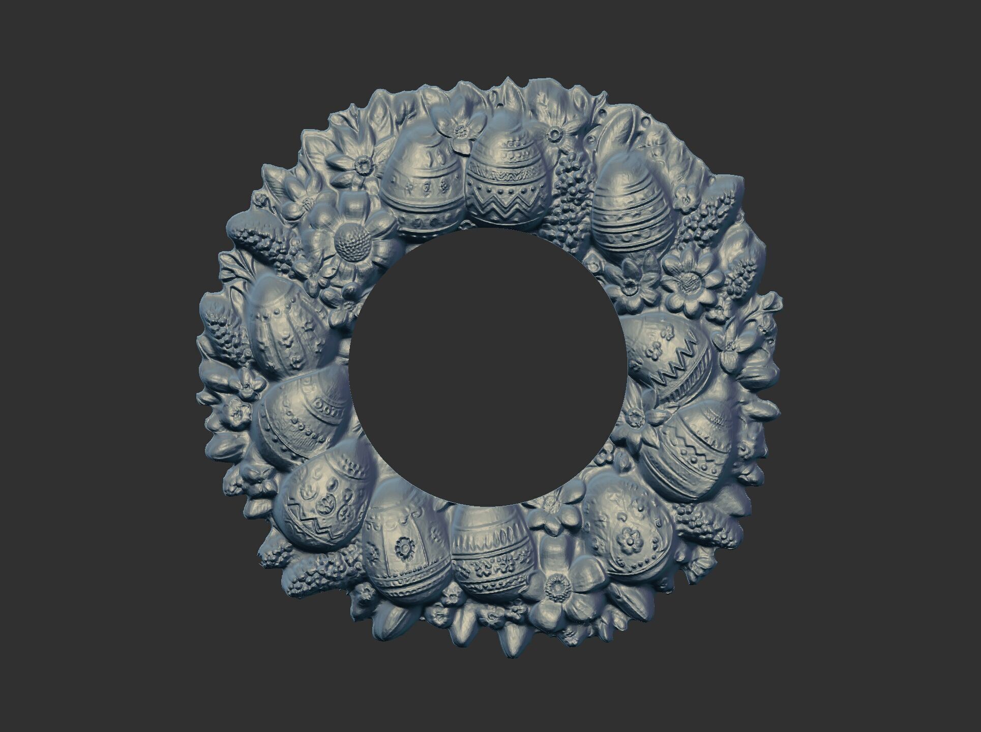 Easter eggs walldecor  3D print model_10