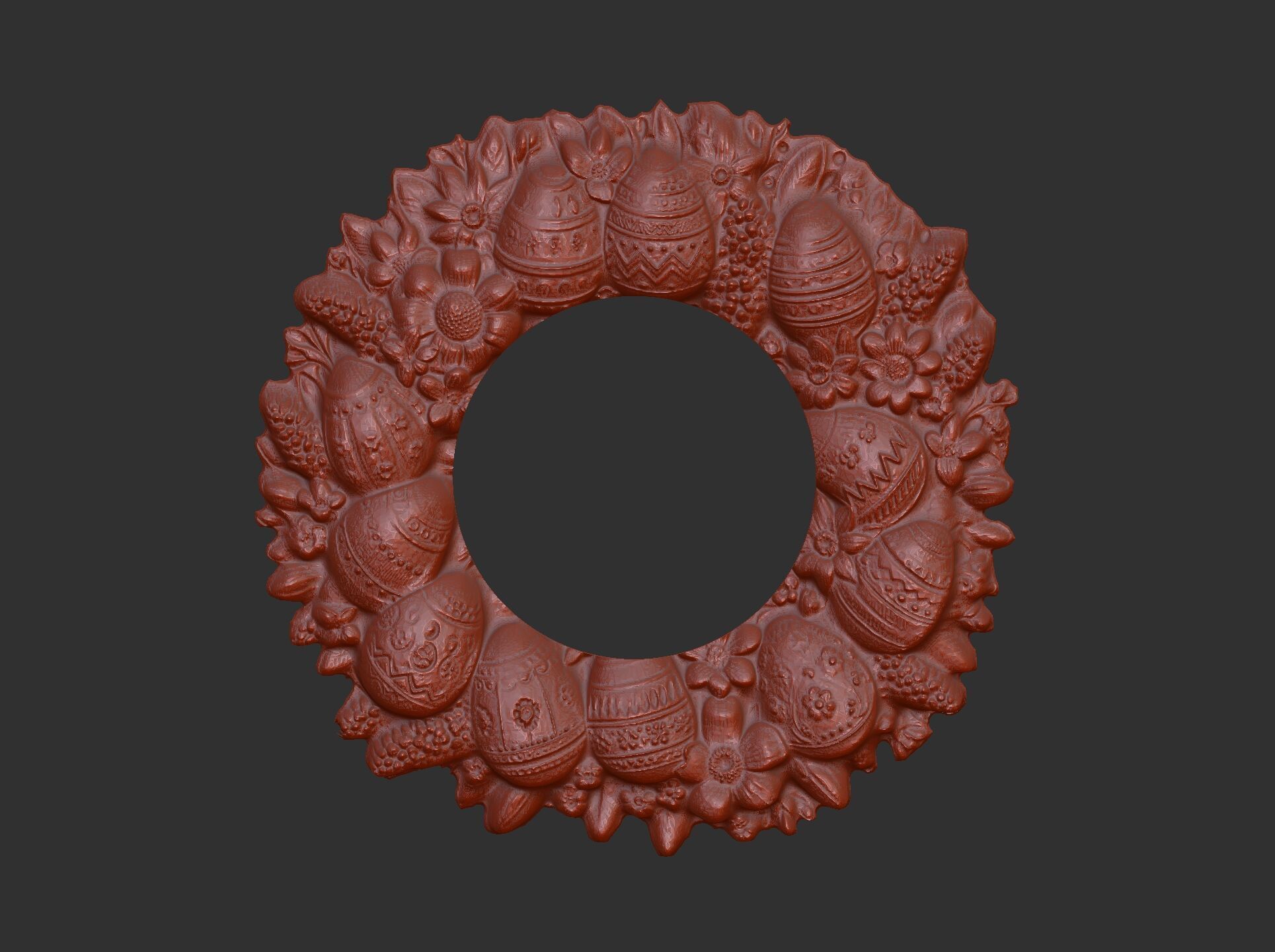 Easter eggs walldecor  3D print model_11