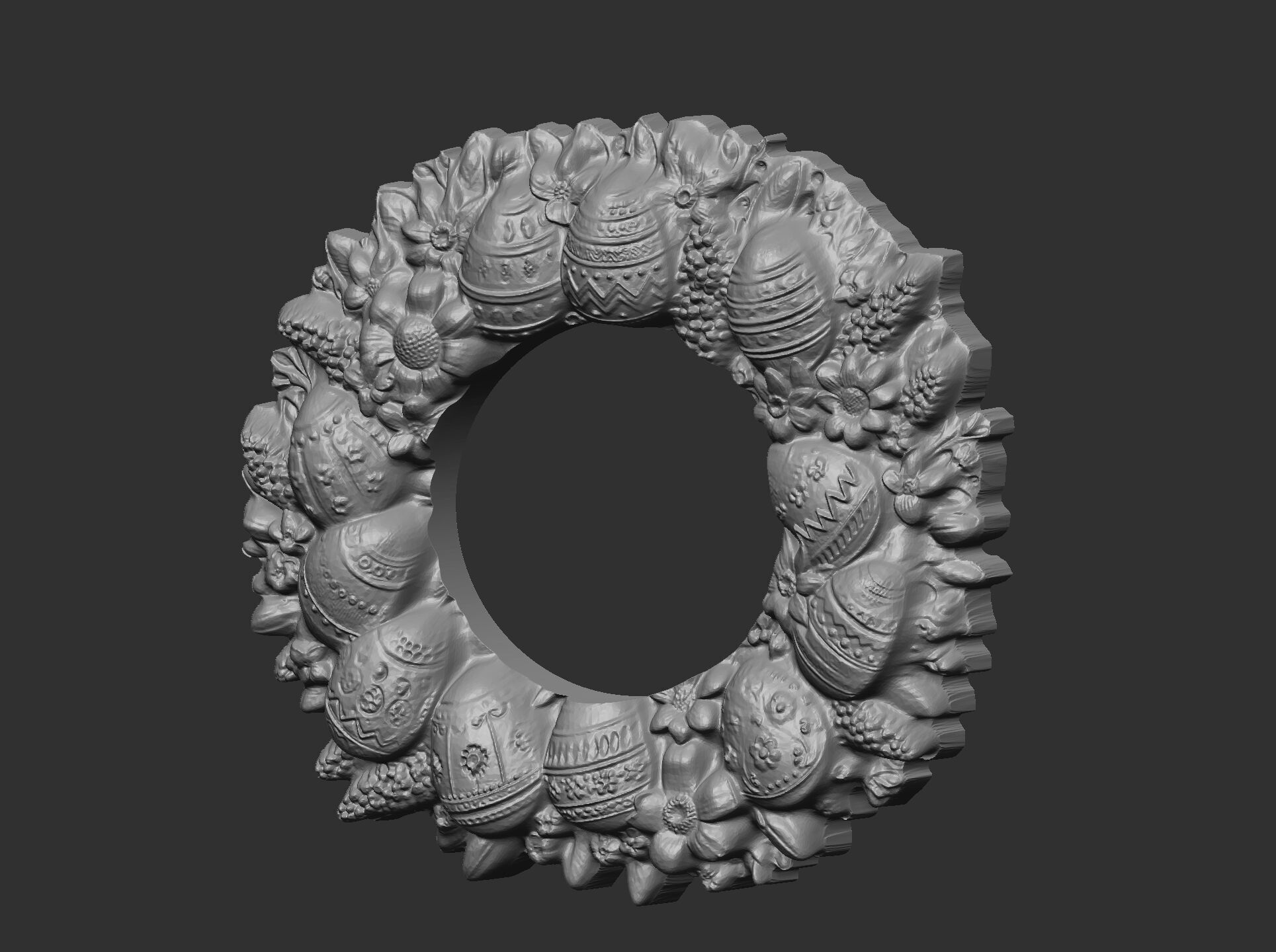 Easter eggs walldecor  3D print model_13