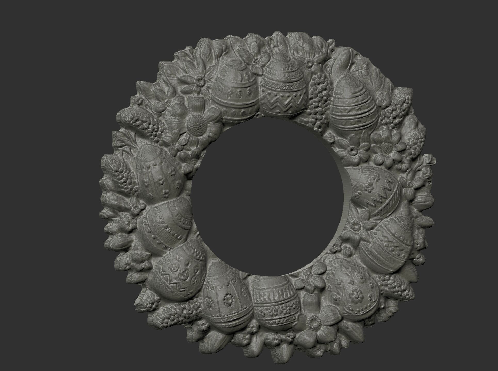 Easter eggs walldecor  3D print model_18