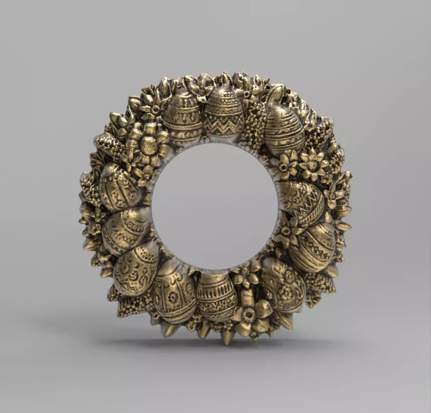 Easter eggs walldecor  3D print model_0