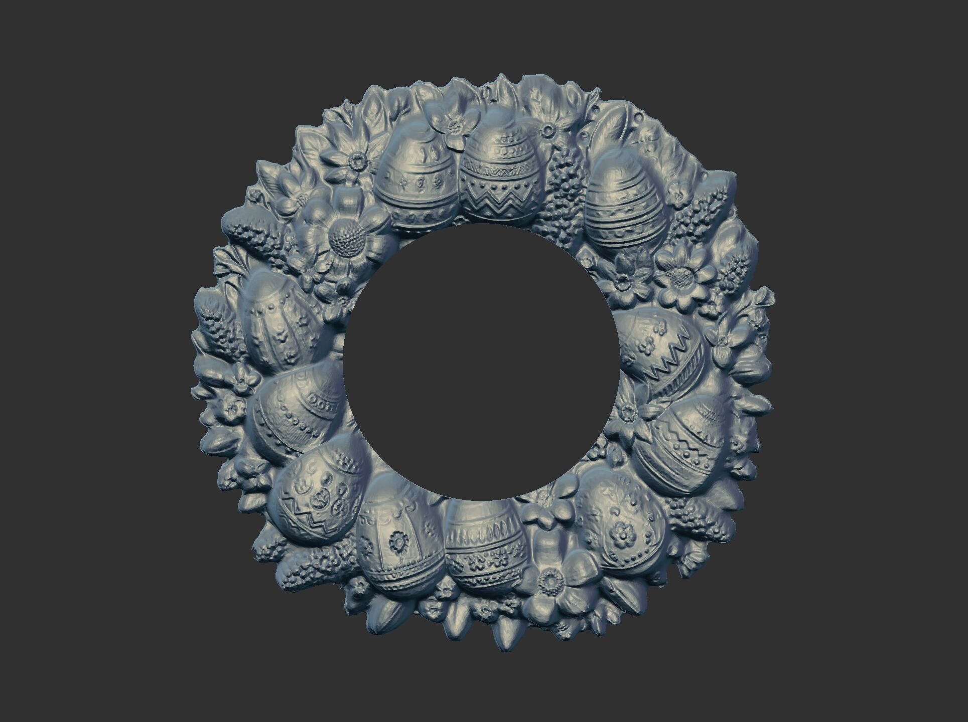 Easter eggs walldecor  3D print model_6