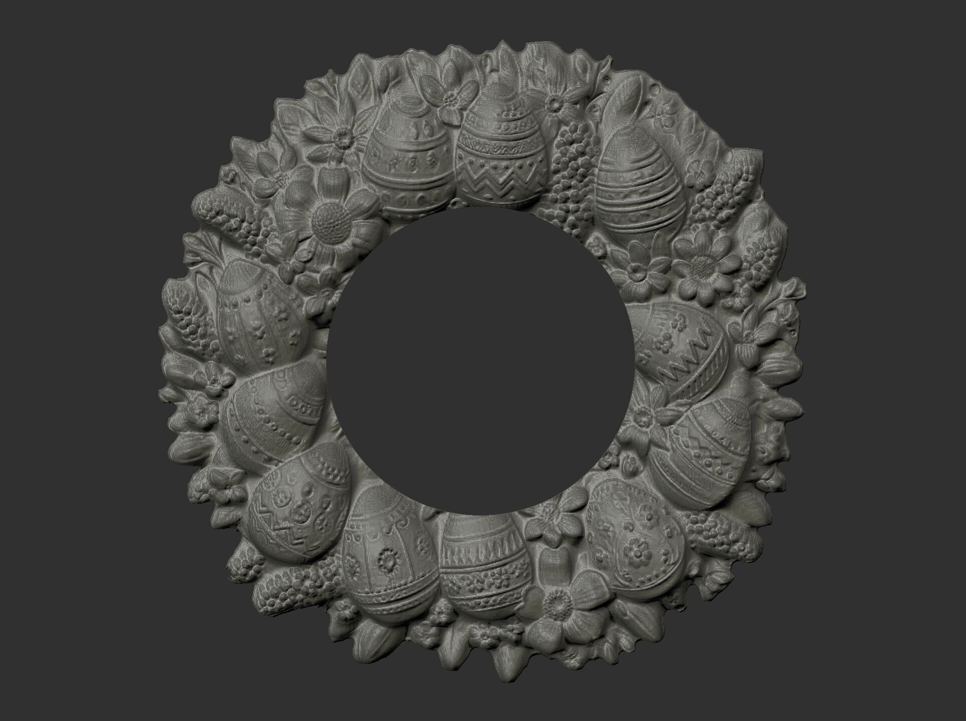 Easter eggs walldecor  3D print model_4