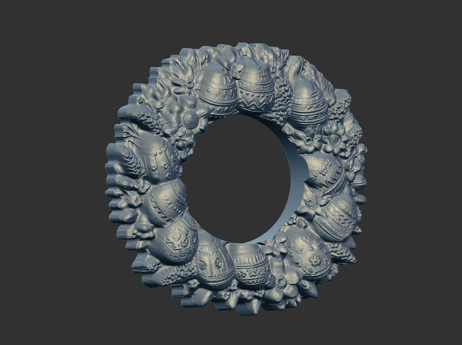 Easter eggs walldecor  3D print model_7