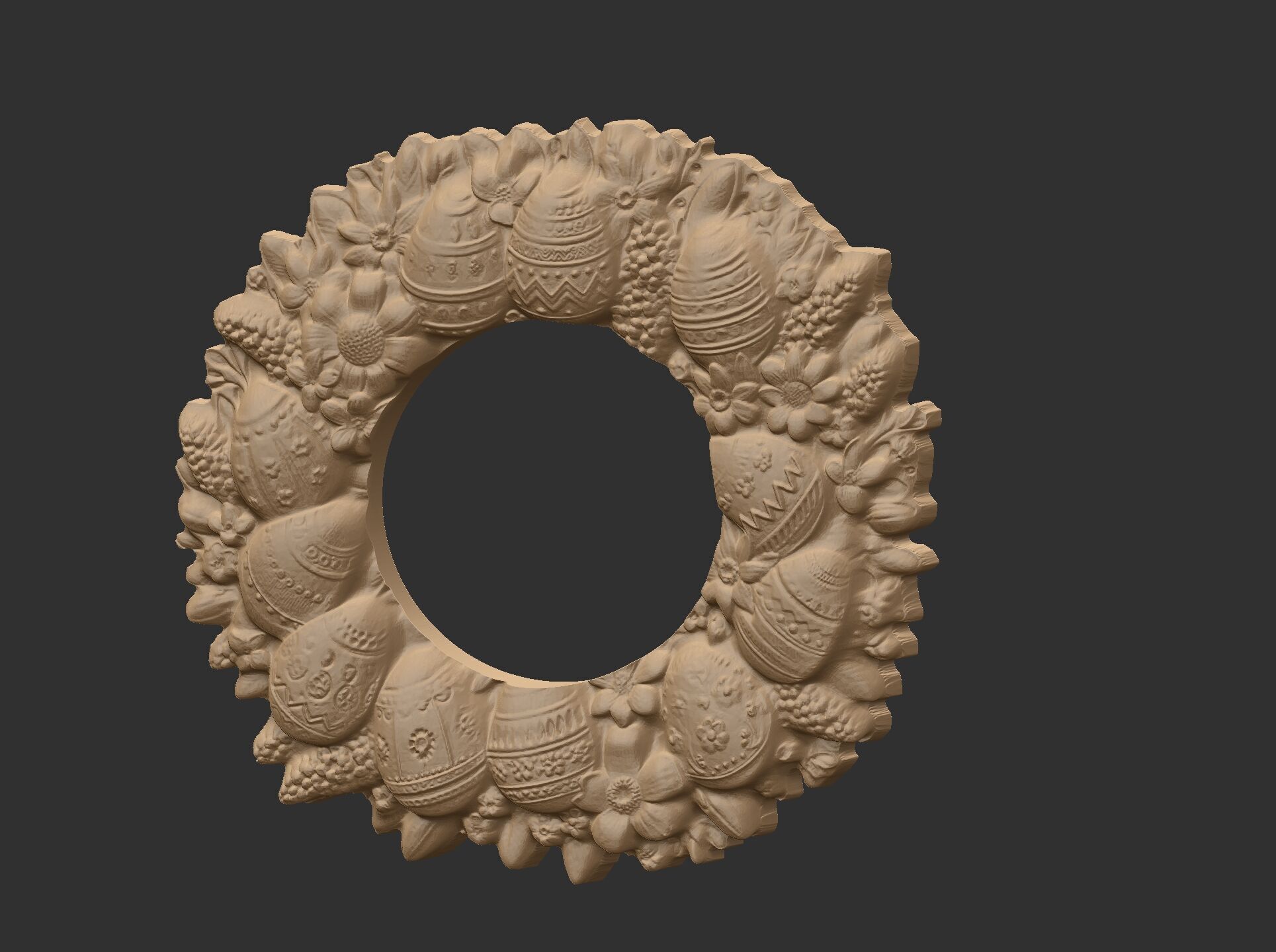 Easter eggs walldecor  3D print model_16