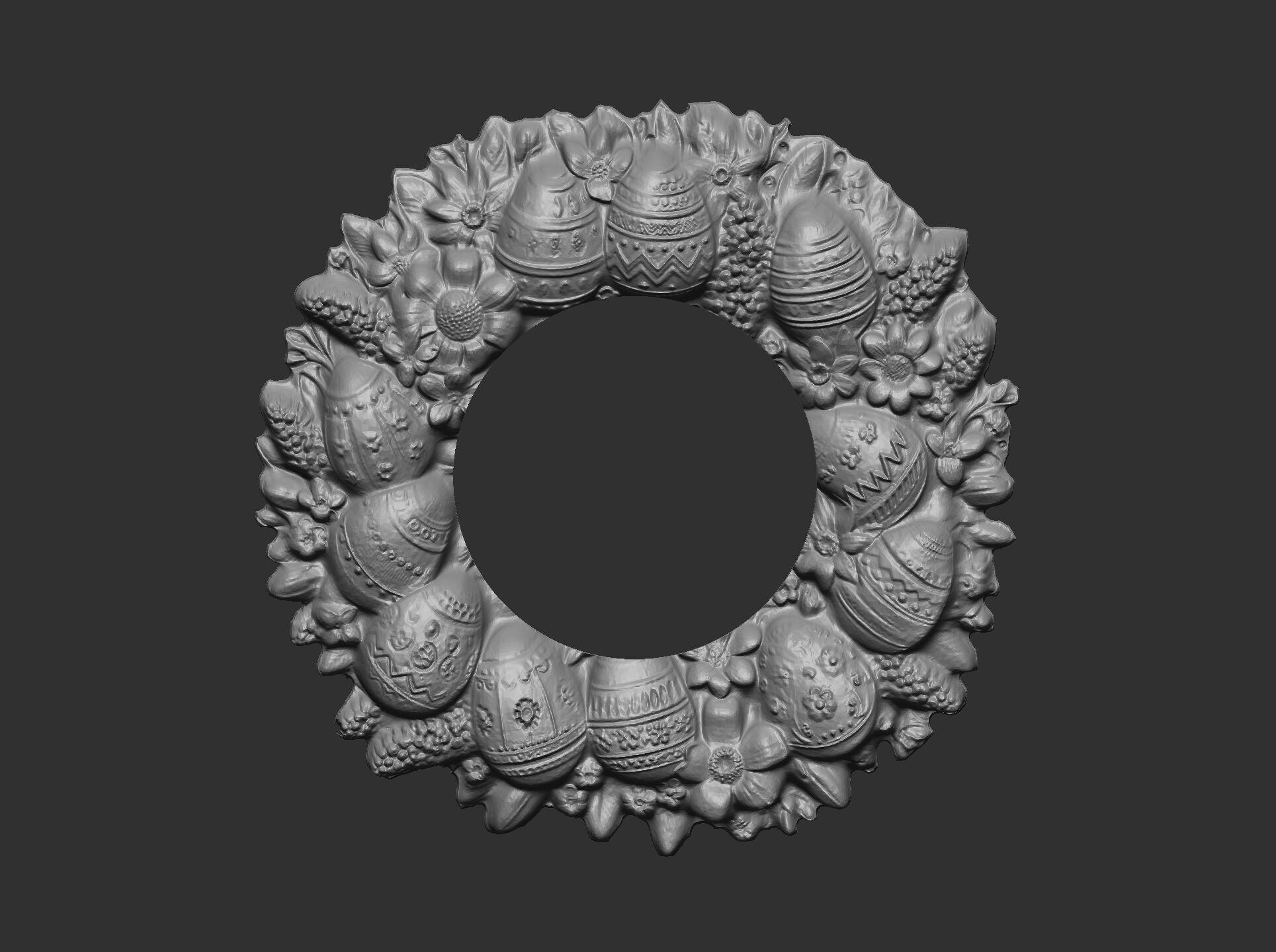 Easter eggs walldecor  3D print model_3