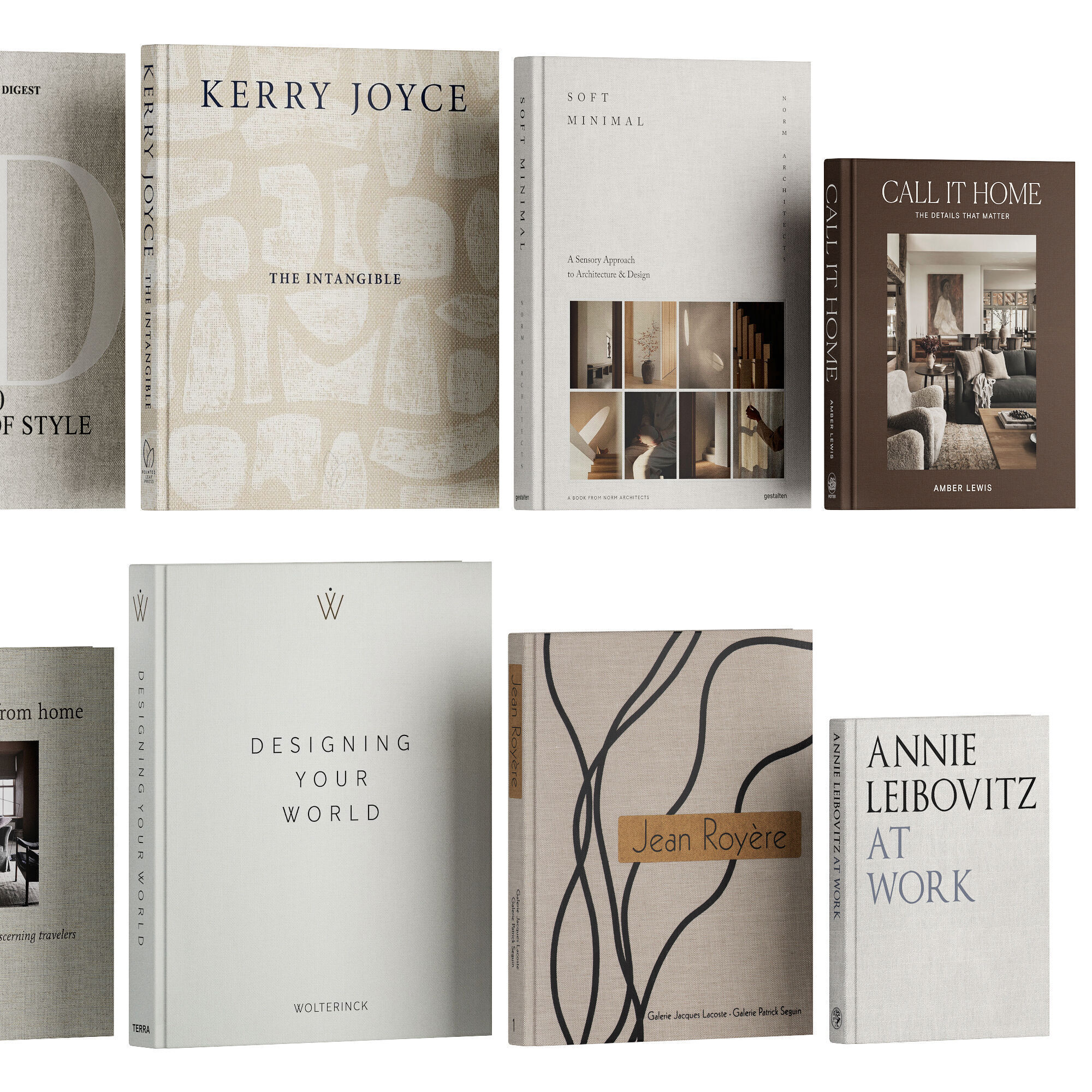 Aesthetic coffee table books set 01 3D model_5