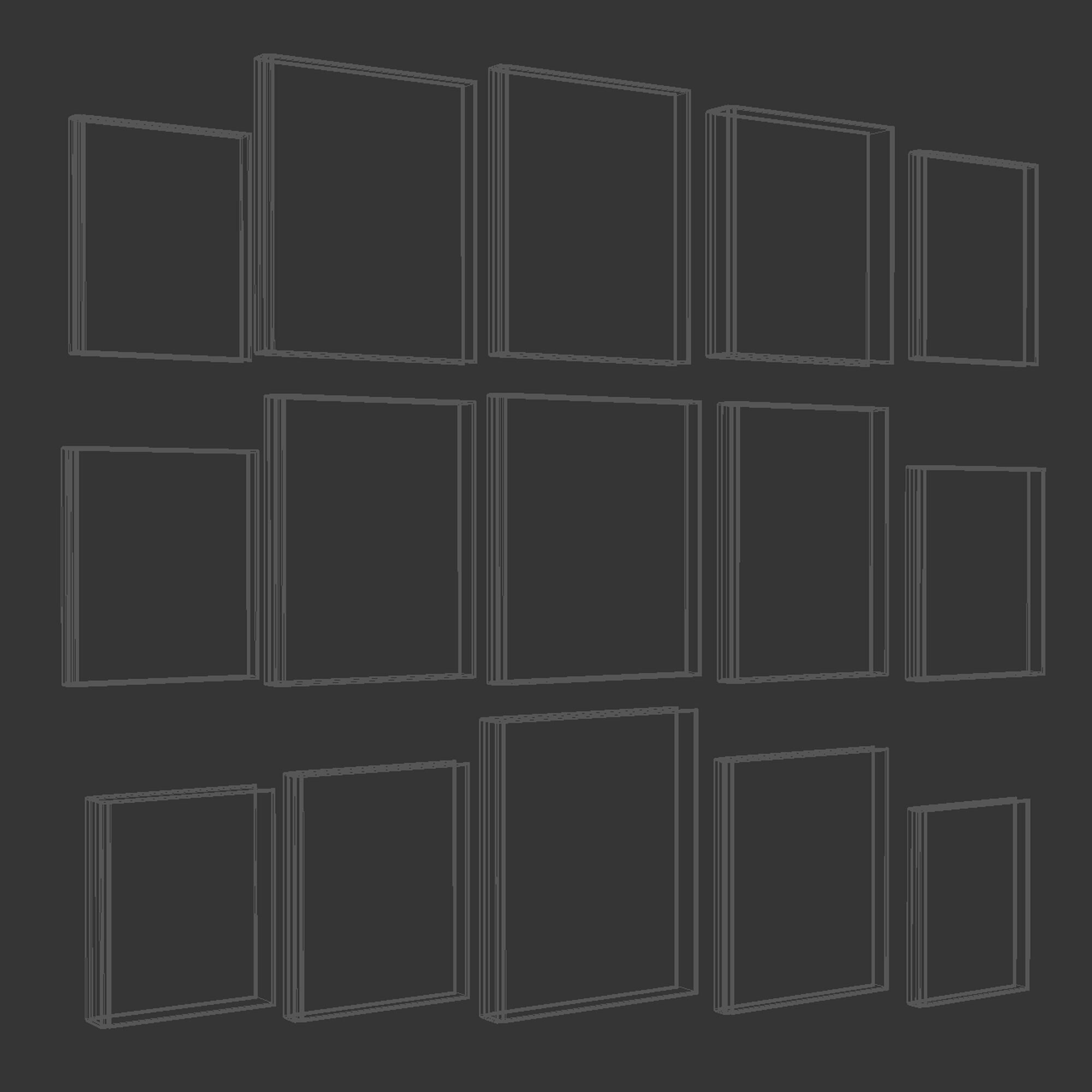 Aesthetic coffee table books set 01 3D model_9