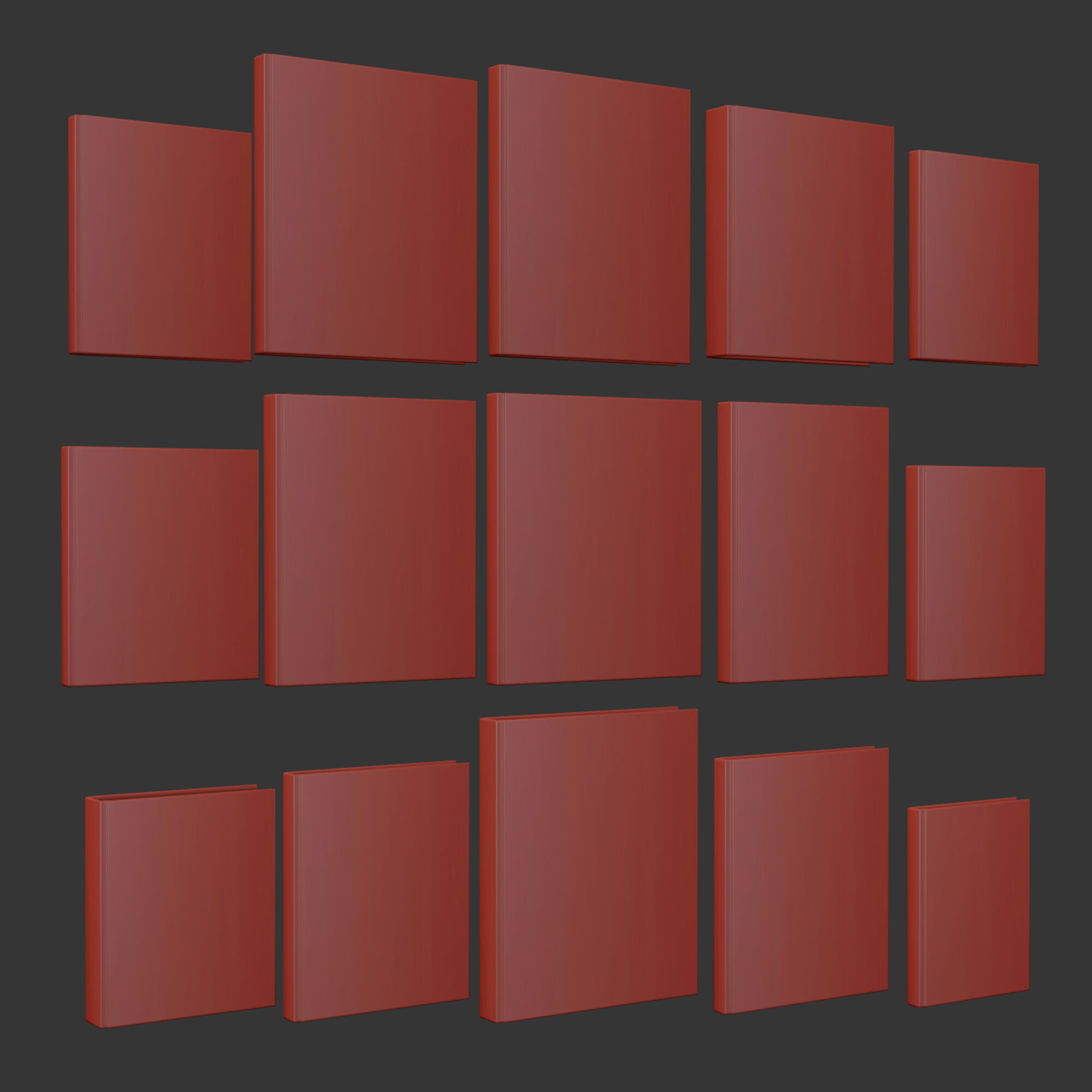 Aesthetic coffee table books set 01 3D model_11