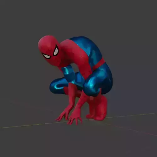 Spiderman Brand New Day 3D Model Rigged PBR FBX Blender OBJ Low-poly 3D model