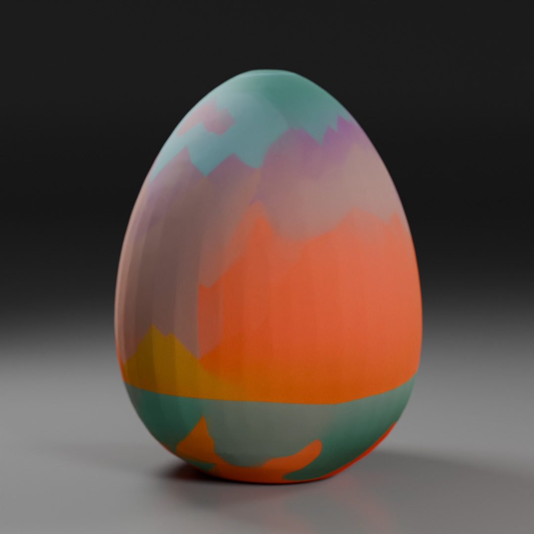 easter egg 3D print model_5