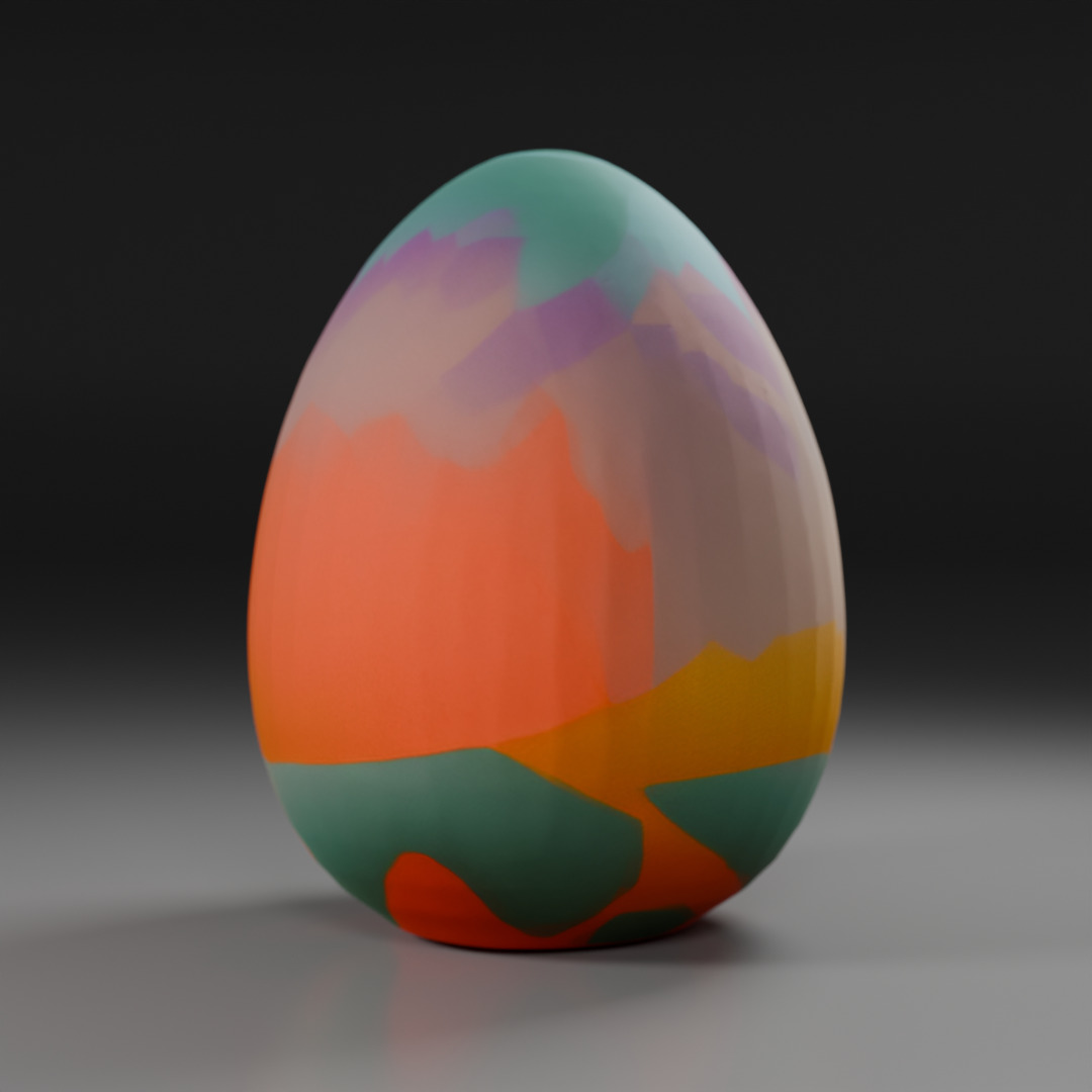 easter egg 3D print model_7