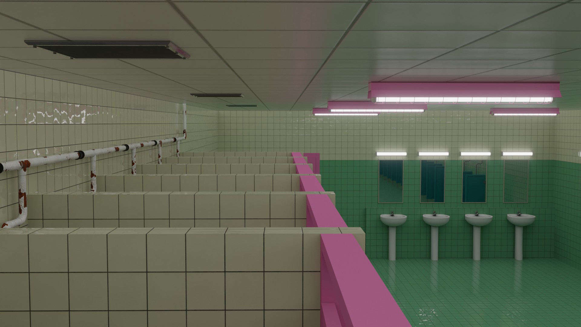 Squid Game Restroom Map 3D model_7