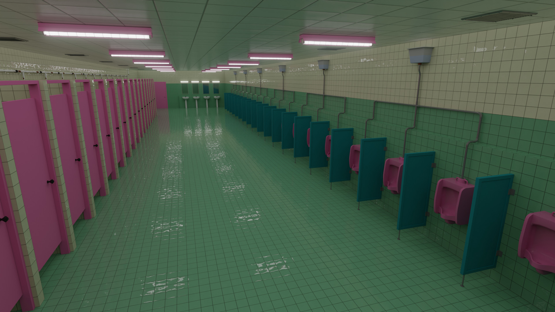 Squid Game Restroom Map 3D model_11