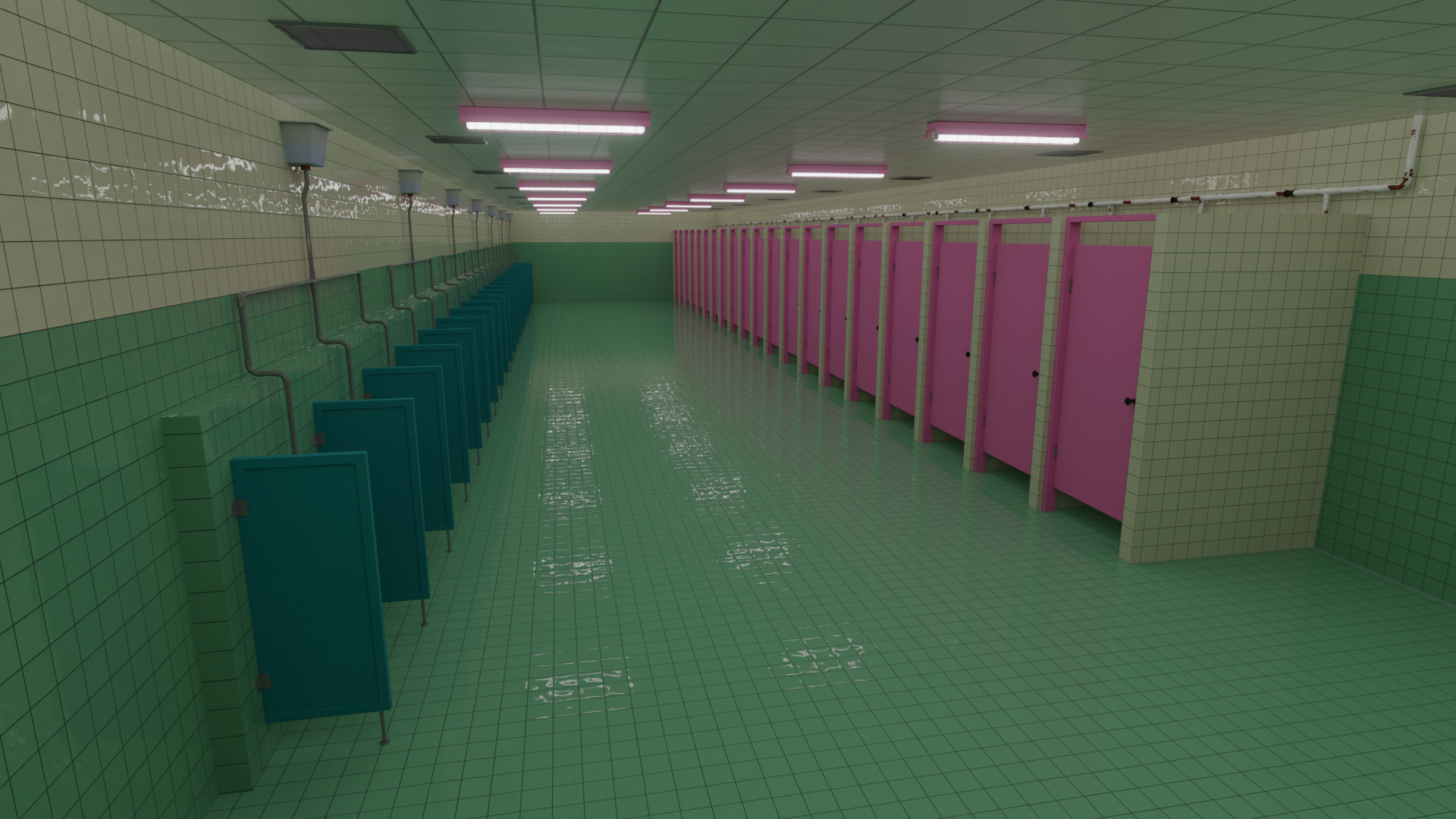 Squid Game Restroom Map 3D model_10