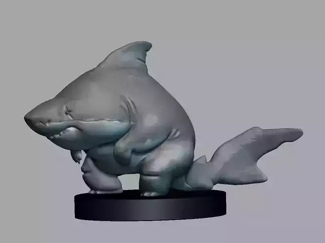 Cute Shark 3D Model
